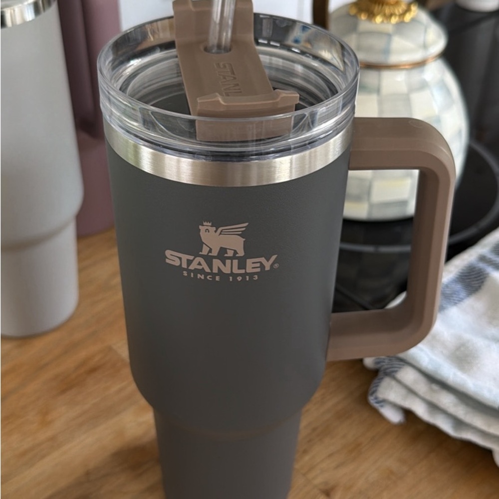 Stanley Gray and Tan Tumbler